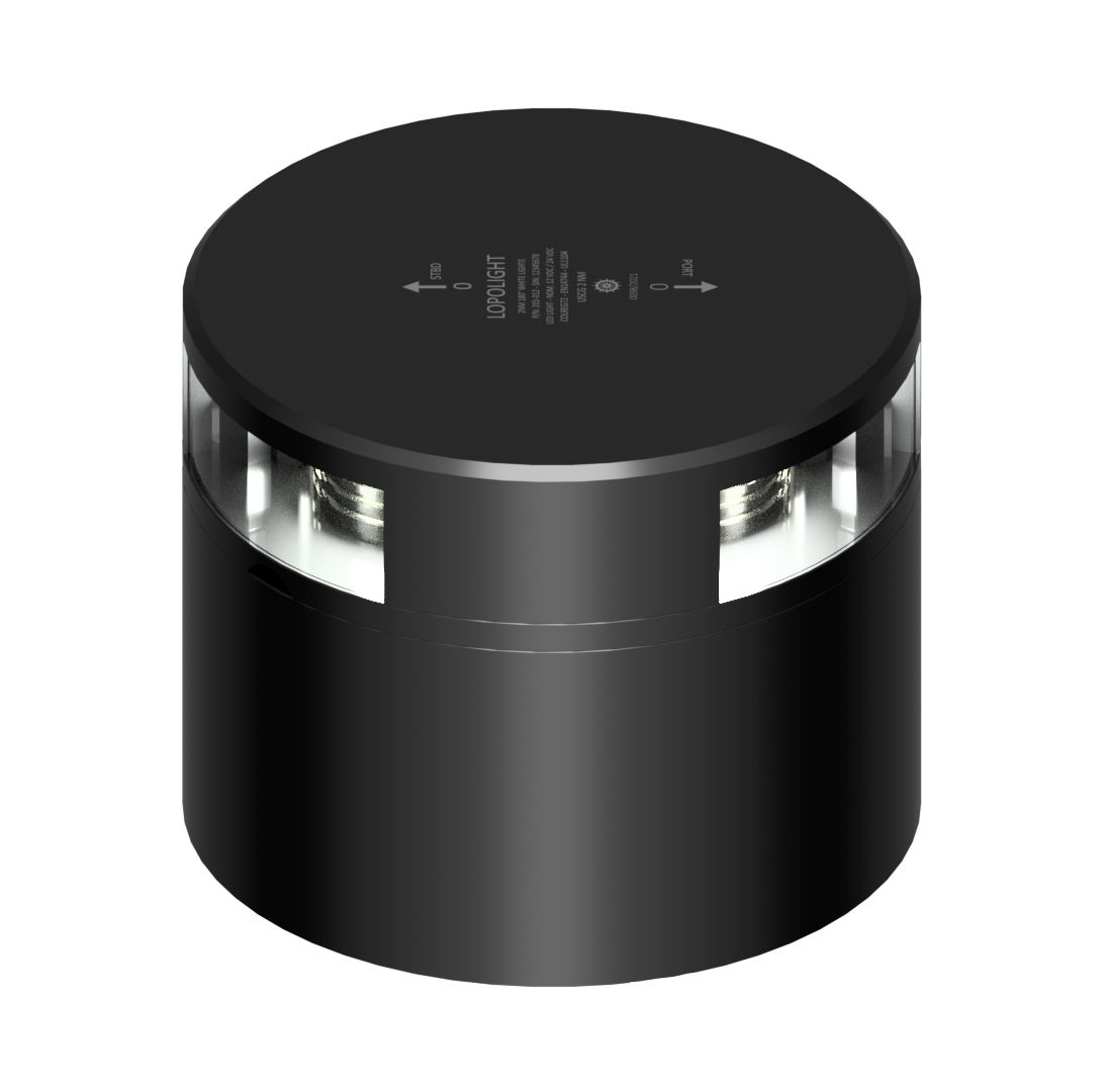 2nm 180° White, single, black w/Conn & Alu-base CD